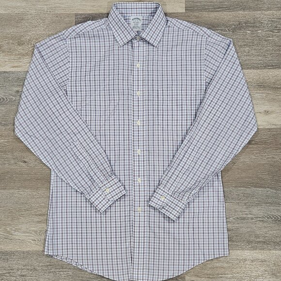 Brooks Brothers Regent Supima Cotton Check Shirt 15-33 - Picture 2 of 5